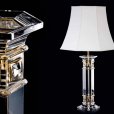Tomás y Saez, luxury table lamps made of crystal and bronze, with gold and silver, buy in Spain